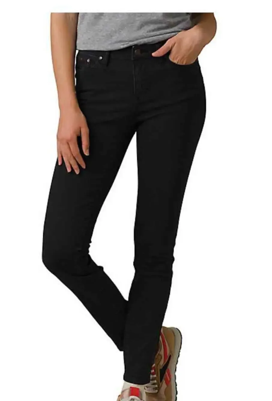 Prana High Rise Skinny Denim Jeans Dark Wash Blue Size 6 Short NEW